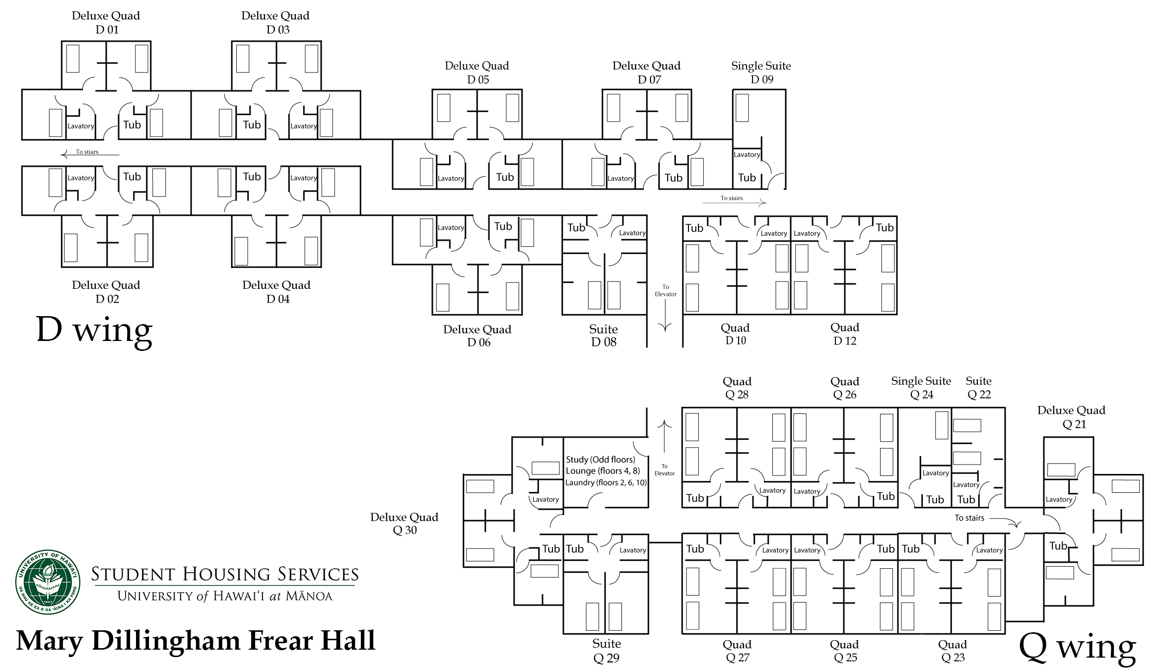 Frear Hall Floor Plan