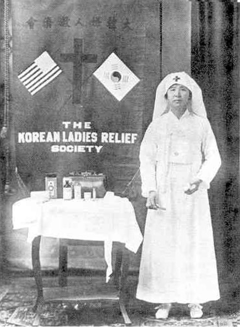 Photo of a member from the Korean Women's (Ladies) Relief Society