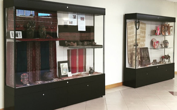 Display cases for Latin American exhibit