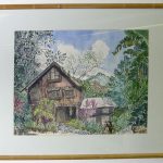 Agee's House, watercolor by Hilbeary