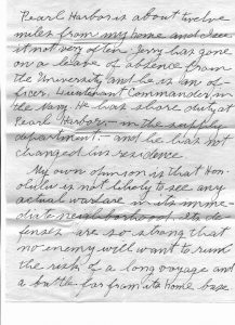 Page 3 of letter from Romanzo Adams to his brothers, Nov 28, 1941.