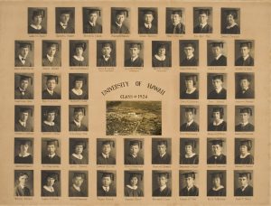 The 1924 graduating class composite photo.