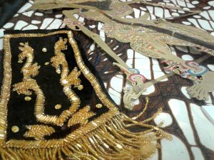 Gamelan accessories on display