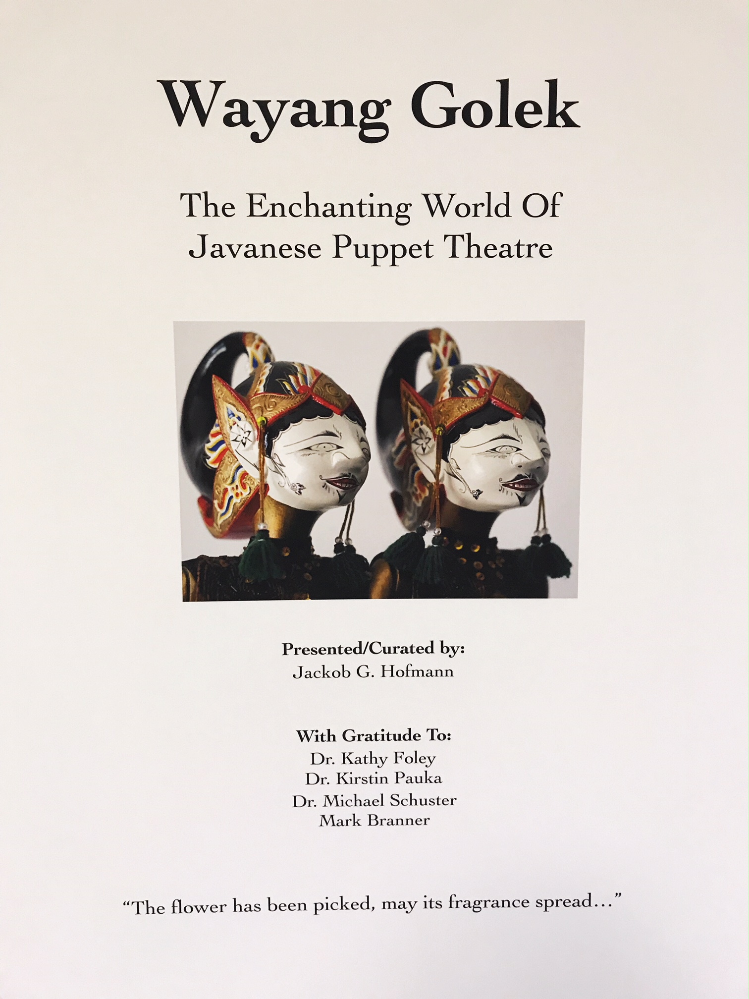 Wayang Golek. The enchanting world of javanese puppet theatre