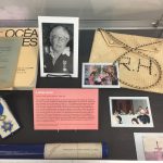 Display for R. Renee Heyum. Curator of the Pacific Collection 1969-1987