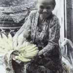 Photograph of Indonesian banana seller by Penny Kaiman-Rayner.