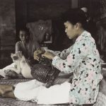Photograph of Indonesian woodcarvers by Penny Kaiman-Rayner.