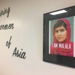 Inspiring Women of Asia Exhibit - Poster of book cover of "I Am Malala"