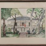 Watercolor of historic home