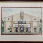 Watercolor of theatre front