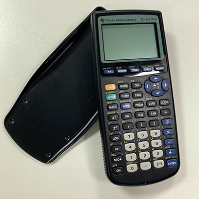 image of TI-83 calculator