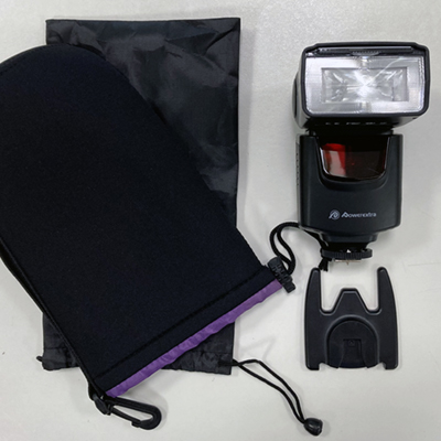 Image of SLR camera flash