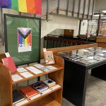 An overview of the Read with Pride exhibit
