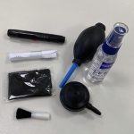 image of items included in camera cleaning kit