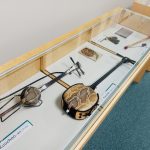 Okinawan Concerto Exhibit closeup of instruments in display