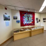 Hoʻomana Exhibit - Quilt, Display Cases and Photographs