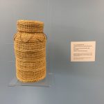 Ie Holo E Exhibit woven fish basket with lid