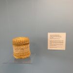 Ie Holo E Exhibit woven basket with lid