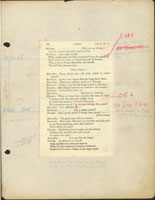 third page of Maurice Evan's working copy of Hamlet