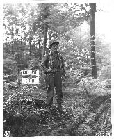 100th soldier stands guard in France