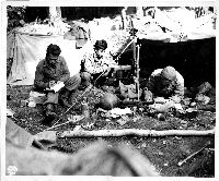 100th soldiers in bivouac in France