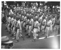 442nd soldiers march in parade