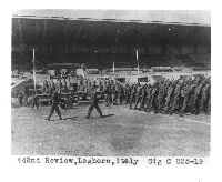 Review of the 442nd at Leghorn, Italy