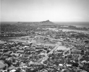 Aerial view of campus, 1955