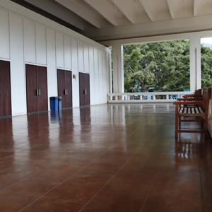 View Of Doors Back Into Kennedy Theatre From Makai End Upper Lanai