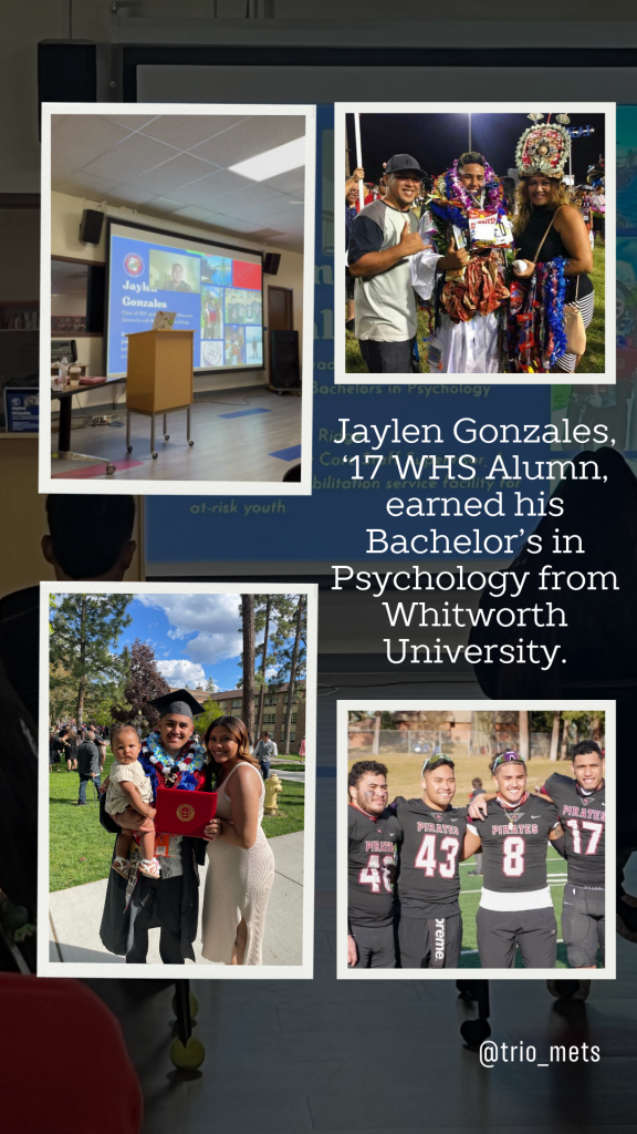 WHS Alumni Panel Presentation clip 4 - Jaylen Gonzales, '17 WHS Alumn, earned his Bachelor's in Psychology from Whitworth University.