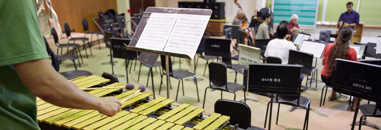 A Contemporary Music Ensemble rehearsal