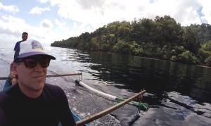 Erik Franklin during recent scientific work in Indonesia. Credit: Erik Franklin, UHM HIMB.