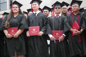 Students at UH West Oʻahuʻs Spring 2019 Commencement.