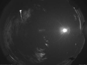 Meteor observed with AMOS on Haleakalā