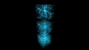 Snapshots of the luminous matter distribution as the universe grows.
