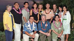 The Weinmans and Weinman Fellows in 2008.