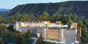Rendering of the Culinary Institute of the Pacific terrace.