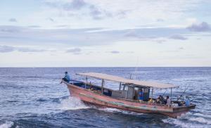 Fishing boat in Marshall Islands. Credit: Phil Welch.