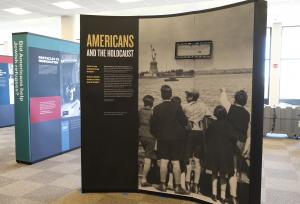 The exhibit at the James & Abigail Campbell Library 