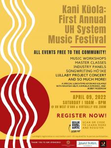 UH System music festival free on April 9.