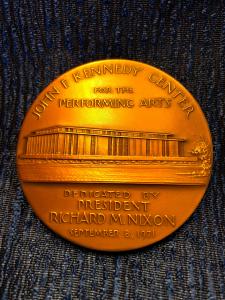 (back) Kennedy Center Medallion of Excellence 