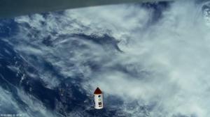 The UH Community College students' cameras recorded their sublimation rocket in space.