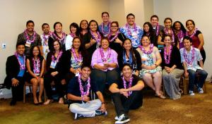 Dr. Healani Chang with her students from the ‘Ilima SACNAS Chapter at the University of Hawai‘i