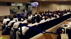 About 100 students attended the culinary conference.
