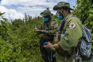 Virunga National Park rangers. Credit: Bobby Neptune