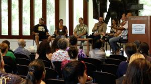 The first panel featured aloha ʻāina leaders and practitioners from loko iʻa and loʻi kalo.