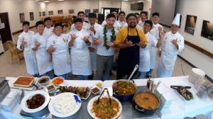 Kapiʻolani CC culinary students cooked with Francis Lam and Sheldon Simeon today.