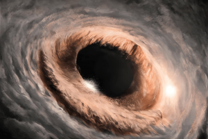 Artist's impression of a supermassive black hole. Credit: UH Mānoa