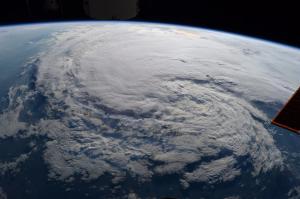 Satellite view of Hurricane Harvey, 2017. Credit: NASA.
