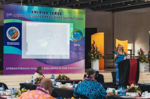 The first release of the new interactive tool was at the Amerika Samoa Disaster Resilience Summit.